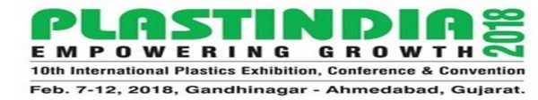 Gujarat-India will Host Plastindia Exhibition from 7-12 Feb. 2018