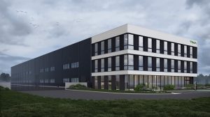 Rendering of the planned office and production building in Gdansk (Photo: TMA AUTOMATION) 